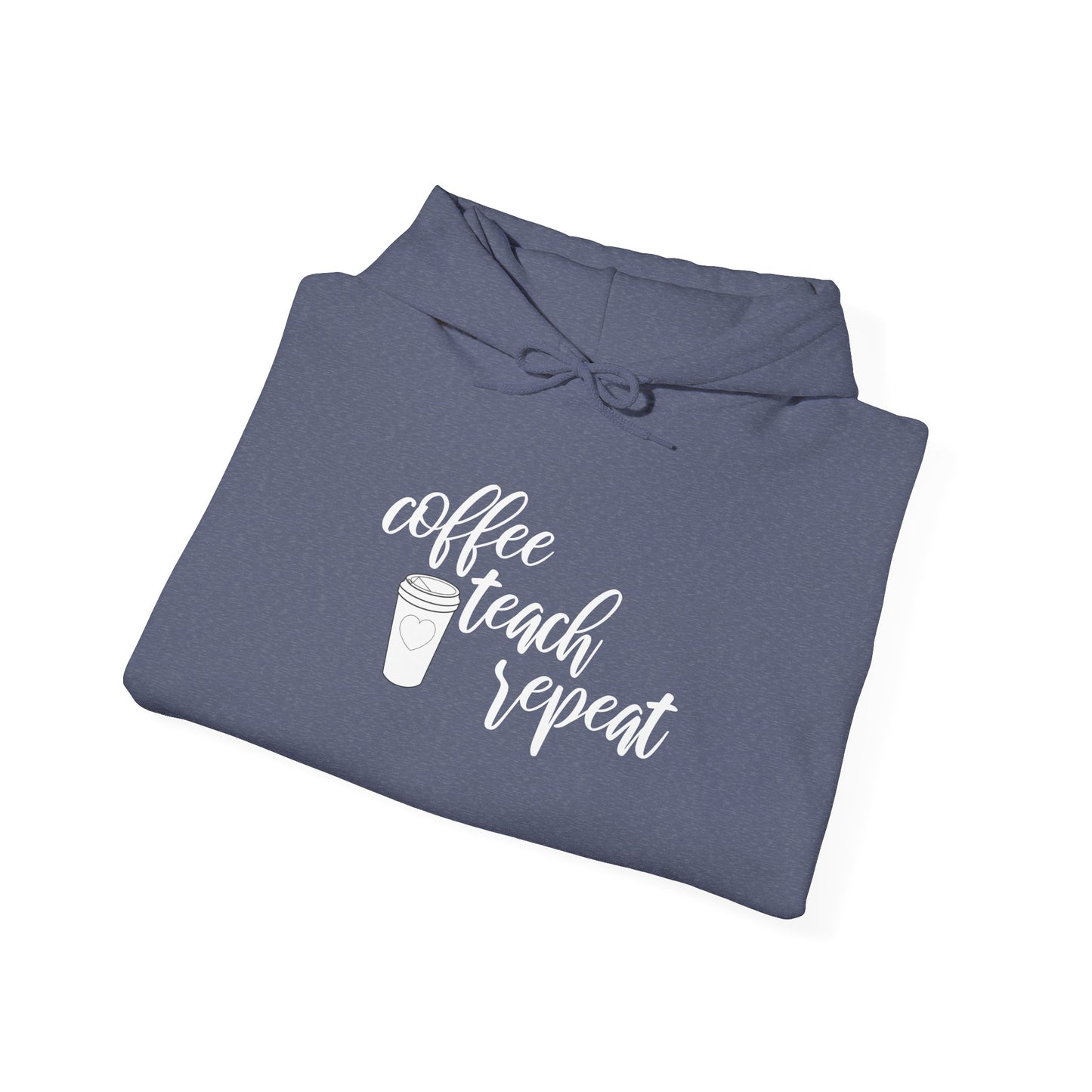 Coffee Teach Repeat - Unisex Heavy Blend™ Hooded Sweatshirt