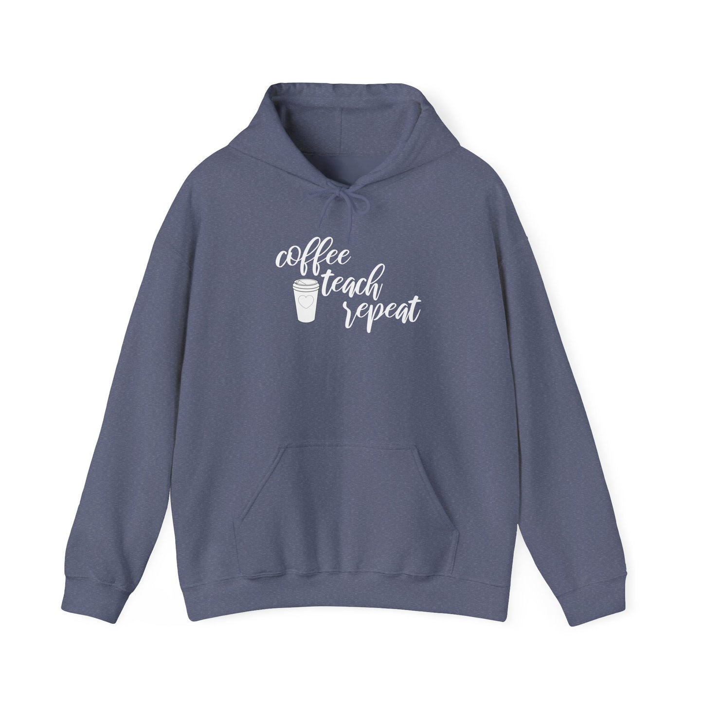 Coffee Teach Repeat - Unisex Heavy Blend™ Hooded Sweatshirt