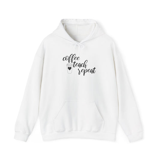 Coffee Teach Repeat - Unisex Heavy Blend™ Hooded Sweatshirt