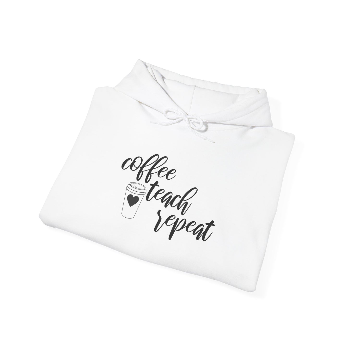 Coffee Teach Repeat - Unisex Heavy Blend™ Hooded Sweatshirt