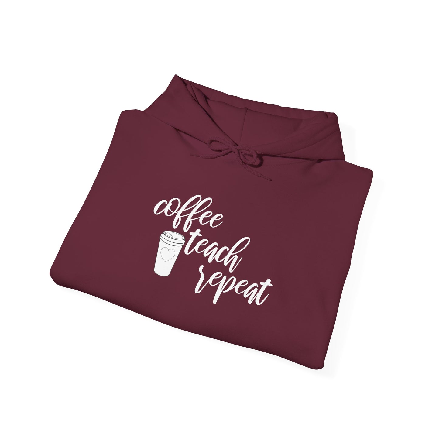 Coffee Teach Repeat - Unisex Heavy Blend™ Hooded Sweatshirt
