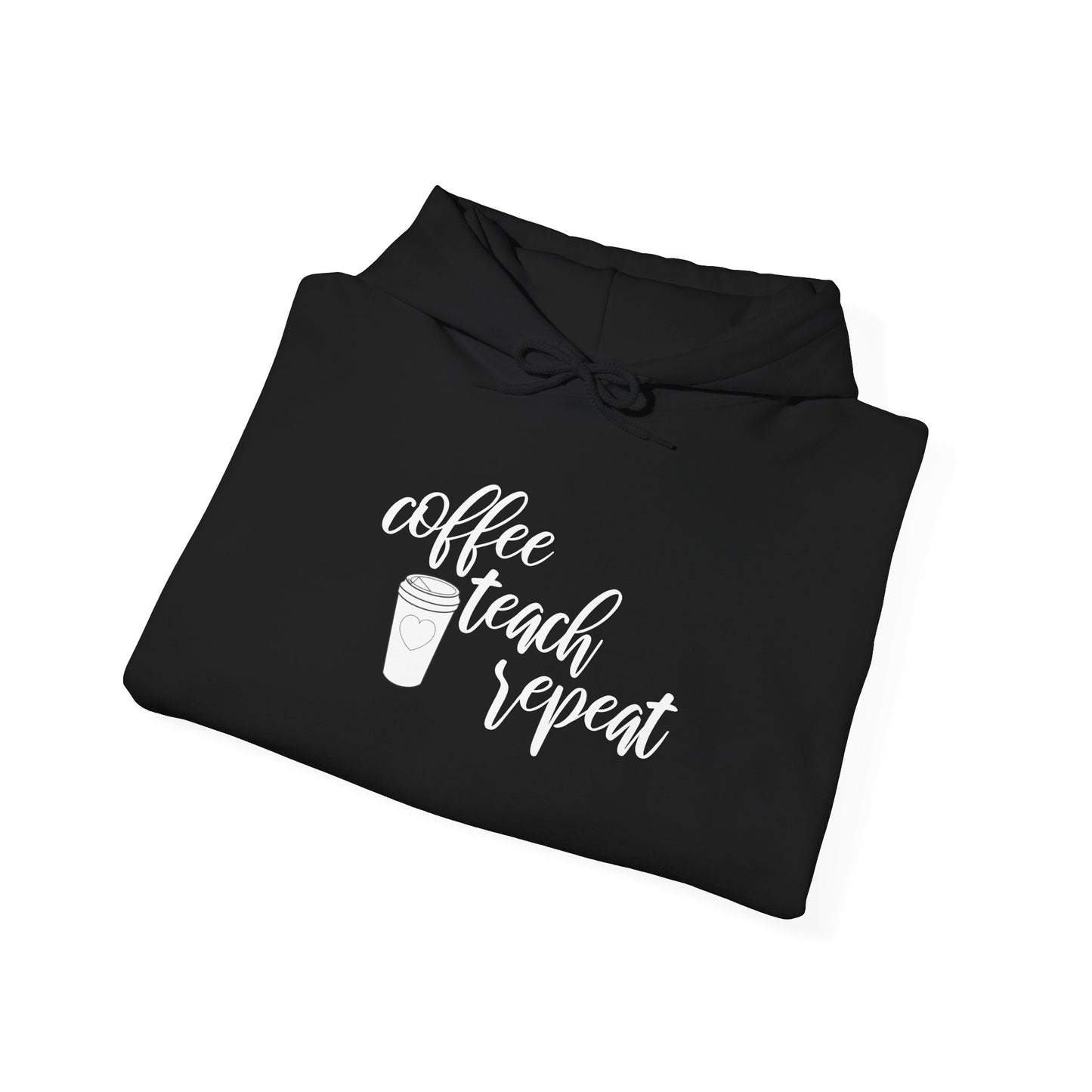 Coffee Teach Repeat - Unisex Heavy Blend™ Hooded Sweatshirt