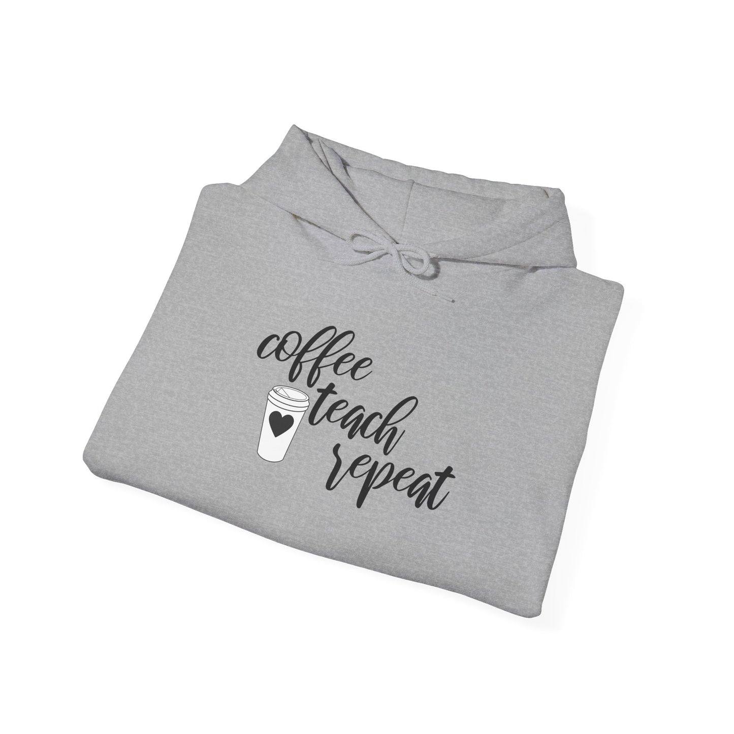 Coffee Teach Repeat - Unisex Heavy Blend™ Hooded Sweatshirt