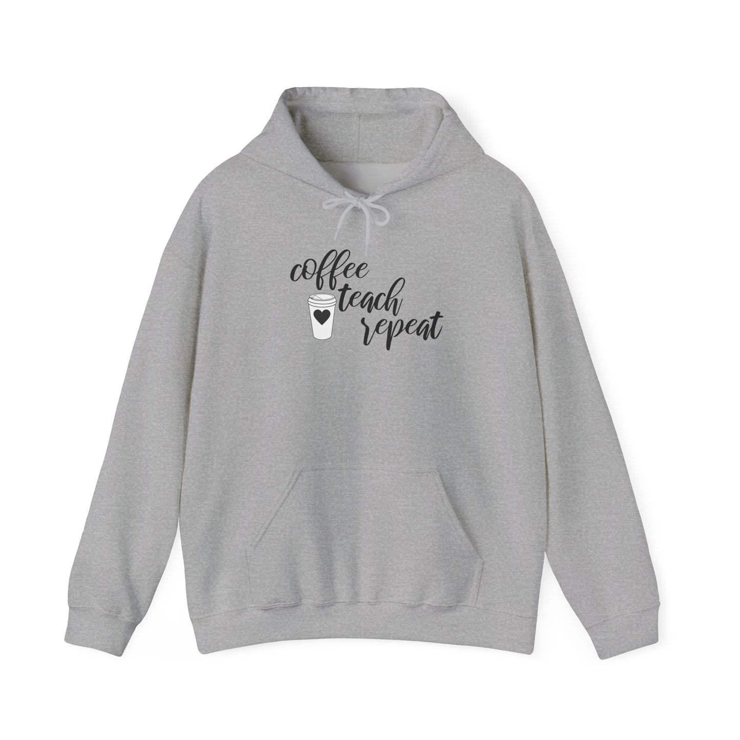 Coffee Teach Repeat - Unisex Heavy Blend™ Hooded Sweatshirt