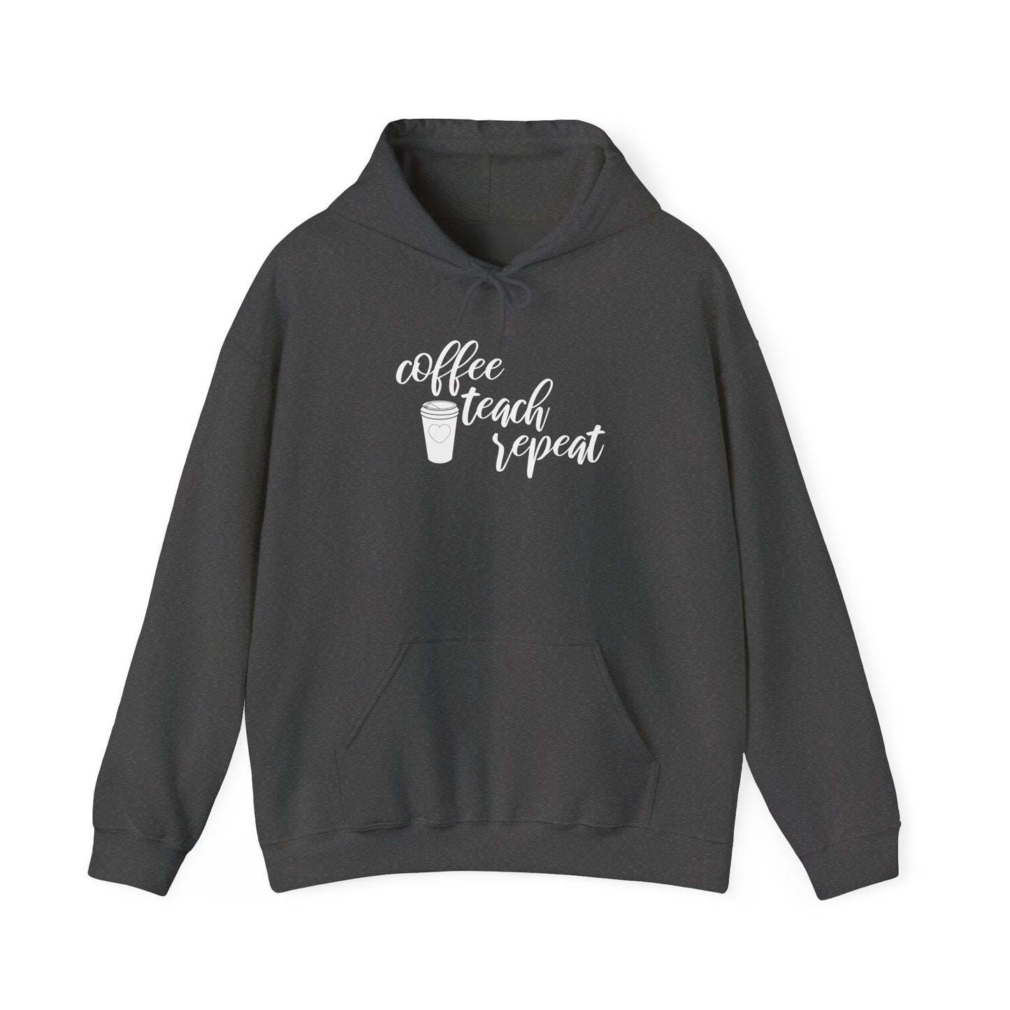 Coffee Teach Repeat - Unisex Heavy Blend™ Hooded Sweatshirt