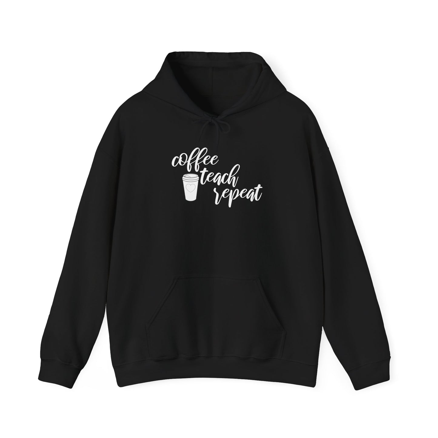 Coffee Teach Repeat - Unisex Heavy Blend™ Hooded Sweatshirt