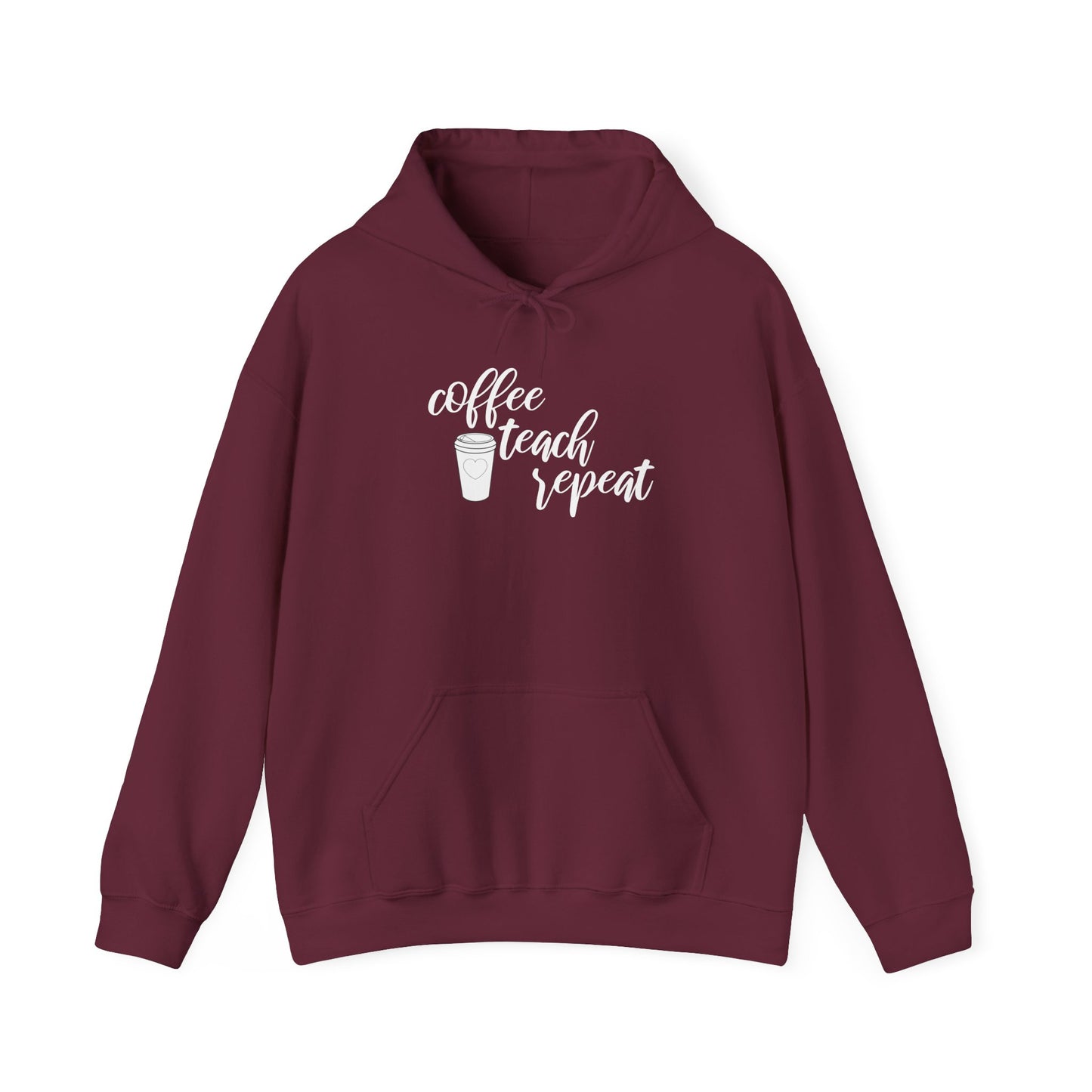 Coffee Teach Repeat - Unisex Heavy Blend™ Hooded Sweatshirt