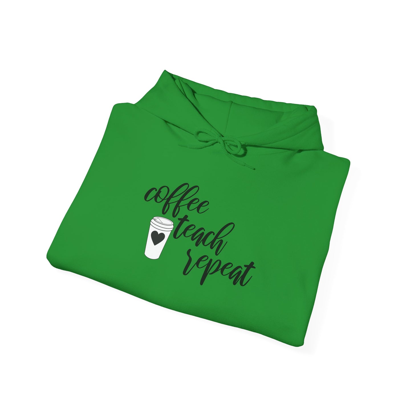 Coffee Teach Repeat - Unisex Heavy Blend™ Hooded Sweatshirt