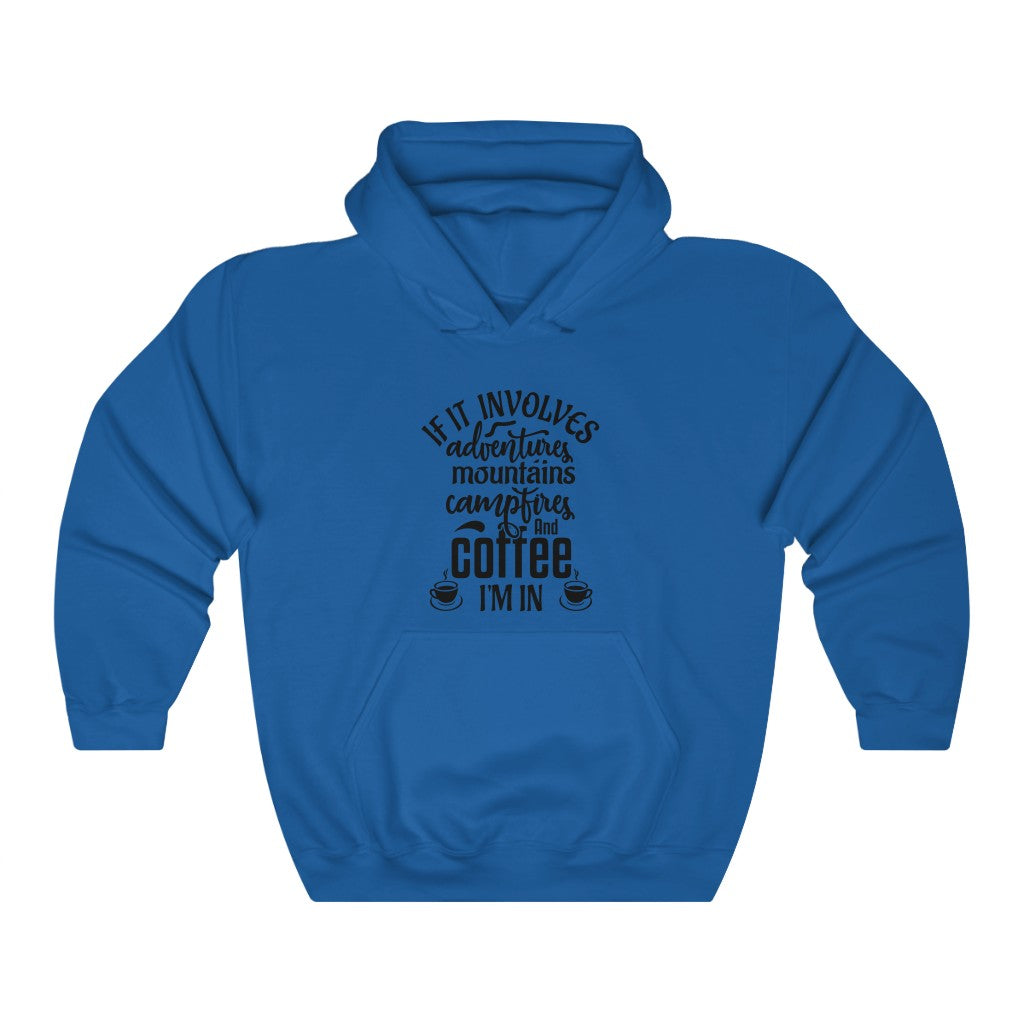 Adventure & Coffee - Unisex Heavy Blend™ Hooded Sweatshirt