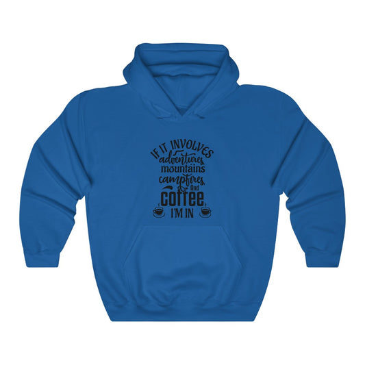 Adventure & Coffee - Unisex Heavy Blend™ Hooded Sweatshirt
