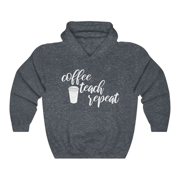Coffee Teach Repeat - Unisex Heavy Blend™ Hooded Sweatshirt
