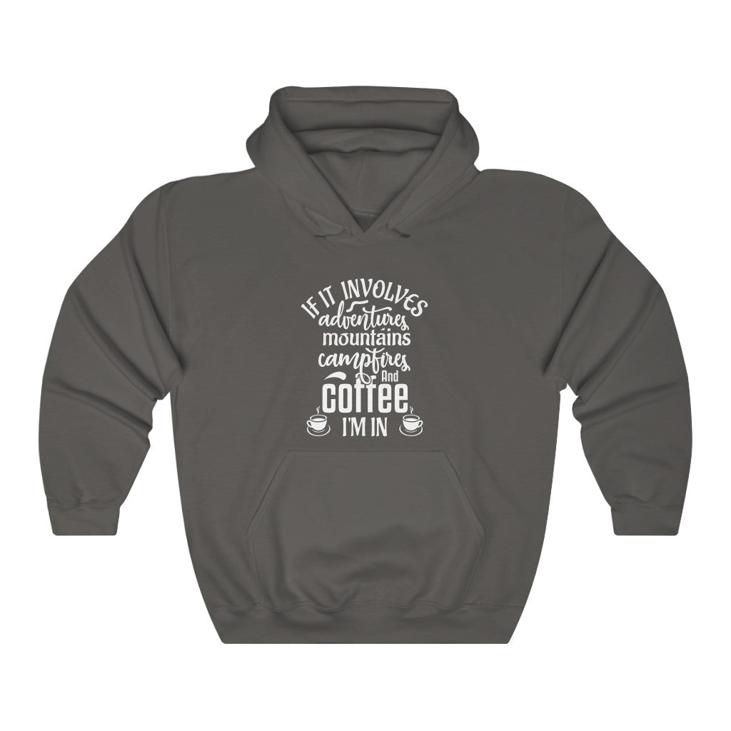 Adventure & Coffee - Unisex Heavy Blend™ Hooded Sweatshirt