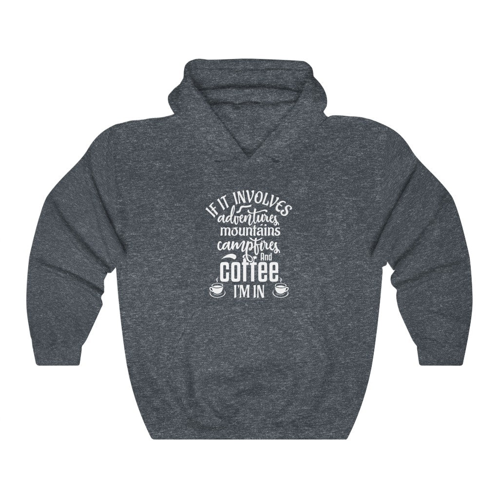 Adventure & Coffee - Unisex Heavy Blend™ Hooded Sweatshirt