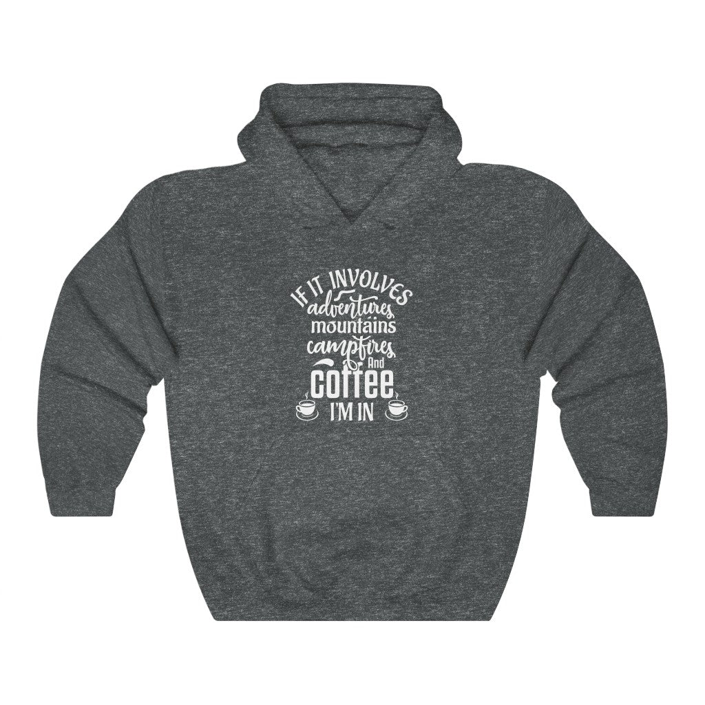 Adventure & Coffee - Unisex Heavy Blend™ Hooded Sweatshirt